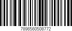 Código de barras (EAN, GTIN, SKU, ISBN): '7896560508772'