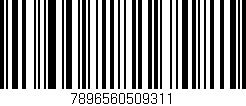 Código de barras (EAN, GTIN, SKU, ISBN): '7896560509311'