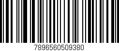 Código de barras (EAN, GTIN, SKU, ISBN): '7896560509380'