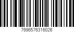 Código de barras (EAN, GTIN, SKU, ISBN): '7896576316026'