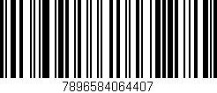 Código de barras (EAN, GTIN, SKU, ISBN): '7896584064407'