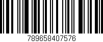 Código de barras (EAN, GTIN, SKU, ISBN): '789658407576'