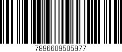 Código de barras (EAN, GTIN, SKU, ISBN): '7896609505977'