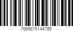 Código de barras (EAN, GTIN, SKU, ISBN): '7896615144795'