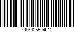 Código de barras (EAN, GTIN, SKU, ISBN): '7896635504012'