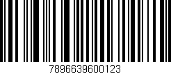 Código de barras (EAN, GTIN, SKU, ISBN): '7896639600123'