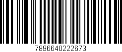 Código de barras (EAN, GTIN, SKU, ISBN): '7896640222673'