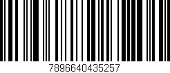 Código de barras (EAN, GTIN, SKU, ISBN): '7896640435257'