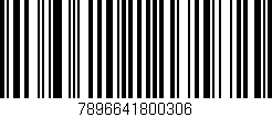 Código de barras (EAN, GTIN, SKU, ISBN): '7896641800306'