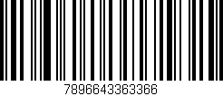 Código de barras (EAN, GTIN, SKU, ISBN): '7896643363366'