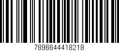 Código de barras (EAN, GTIN, SKU, ISBN): '7896644418218'
