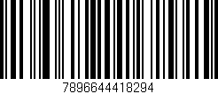Código de barras (EAN, GTIN, SKU, ISBN): '7896644418294'