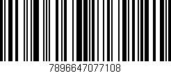 Código de barras (EAN, GTIN, SKU, ISBN): '7896647077108'