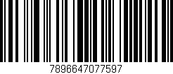 Código de barras (EAN, GTIN, SKU, ISBN): '7896647077597'