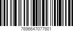 Código de barras (EAN, GTIN, SKU, ISBN): '7896647077801'