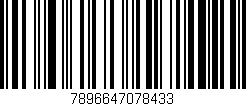 Código de barras (EAN, GTIN, SKU, ISBN): '7896647078433'