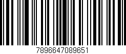 Código de barras (EAN, GTIN, SKU, ISBN): '7896647089651'