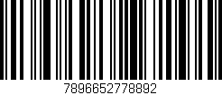 Código de barras (EAN, GTIN, SKU, ISBN): '7896652778892'