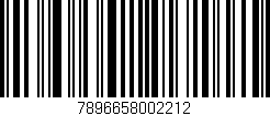 Código de barras (EAN, GTIN, SKU, ISBN): '7896658002212'