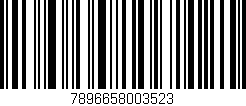 Código de barras (EAN, GTIN, SKU, ISBN): '7896658003523'