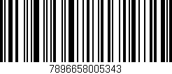 Código de barras (EAN, GTIN, SKU, ISBN): '7896658005343'