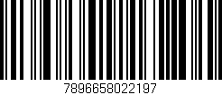 Código de barras (EAN, GTIN, SKU, ISBN): '7896658022197'