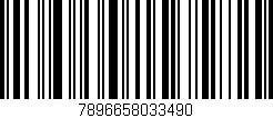 Código de barras (EAN, GTIN, SKU, ISBN): '7896658033490'