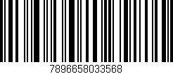 Código de barras (EAN, GTIN, SKU, ISBN): '7896658033568'