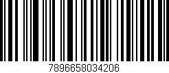 Código de barras (EAN, GTIN, SKU, ISBN): '7896658034206'