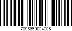 Código de barras (EAN, GTIN, SKU, ISBN): '7896658034305'