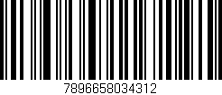 Código de barras (EAN, GTIN, SKU, ISBN): '7896658034312'