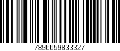 Código de barras (EAN, GTIN, SKU, ISBN): '7896659833327'