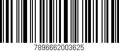 Código de barras (EAN, GTIN, SKU, ISBN): '7896662003625'