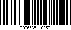 Código de barras (EAN, GTIN, SKU, ISBN): '7896665118852'
