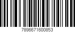 Código de barras (EAN, GTIN, SKU, ISBN): '7896671600853'