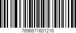 Código de barras (EAN, GTIN, SKU, ISBN): '7896671601218'