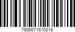 Código de barras (EAN, GTIN, SKU, ISBN): '7896671670016'
