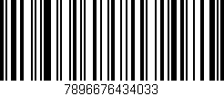 Código de barras (EAN, GTIN, SKU, ISBN): '7896676434033'