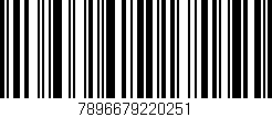 Código de barras (EAN, GTIN, SKU, ISBN): '7896679220251'