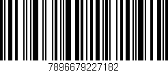Código de barras (EAN, GTIN, SKU, ISBN): '7896679227182'