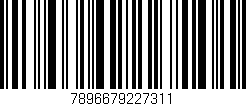Código de barras (EAN, GTIN, SKU, ISBN): '7896679227311'