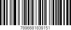 Código de barras (EAN, GTIN, SKU, ISBN): '7896681839151'