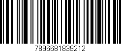 Código de barras (EAN, GTIN, SKU, ISBN): '7896681839212'