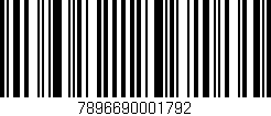 Código de barras (EAN, GTIN, SKU, ISBN): '7896690001792'