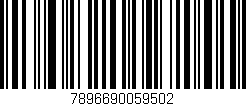 Código de barras (EAN, GTIN, SKU, ISBN): '7896690059502'