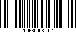 Código de barras (EAN, GTIN, SKU, ISBN): '7896690063981'