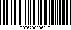 Código de barras (EAN, GTIN, SKU, ISBN): '7896700806218'