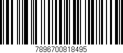 Código de barras (EAN, GTIN, SKU, ISBN): '7896700818495'