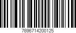 Código de barras (EAN, GTIN, SKU, ISBN): '7896714200125'