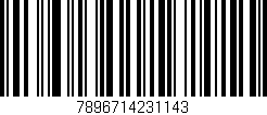 Código de barras (EAN, GTIN, SKU, ISBN): '7896714231143'